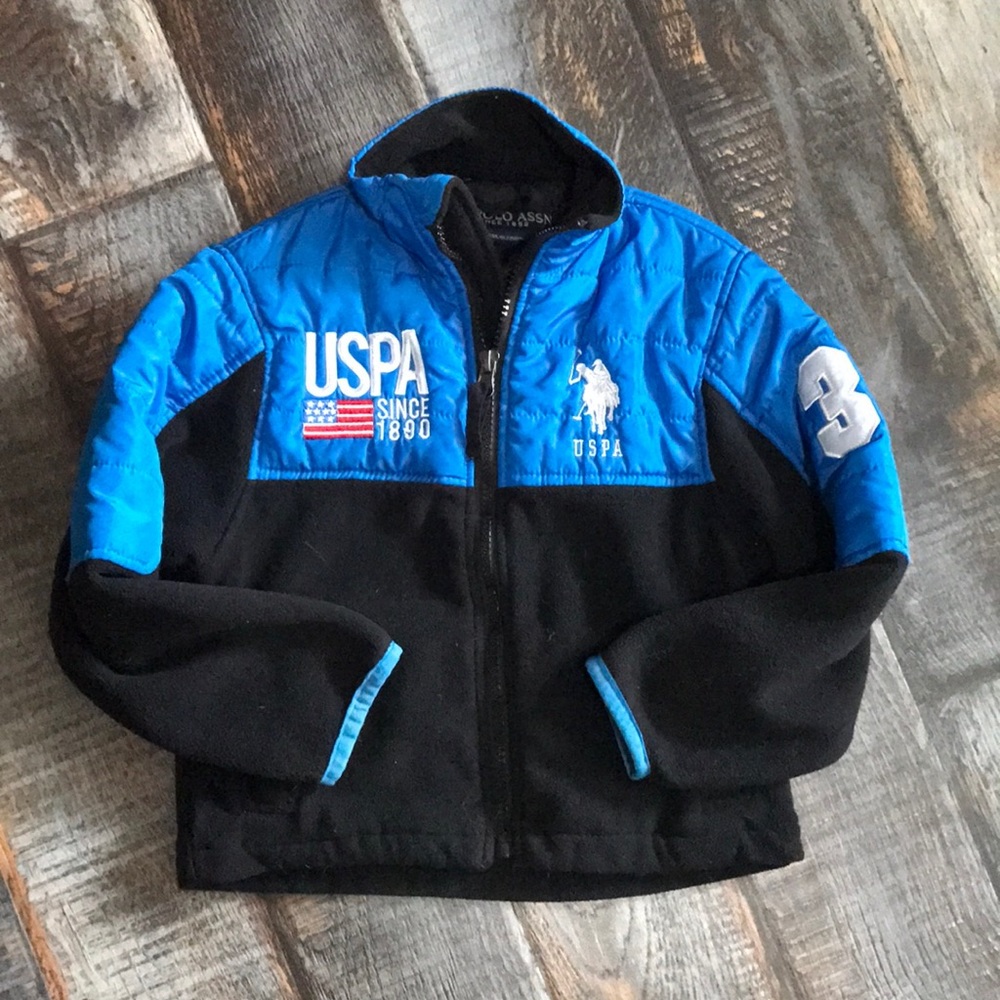 U.S. Polo Ass. 4T fleece zip jacket